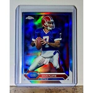 Doug Flutie 2023 Topps Chrome Refractor NFL #35 Football Card Buffalo Bills